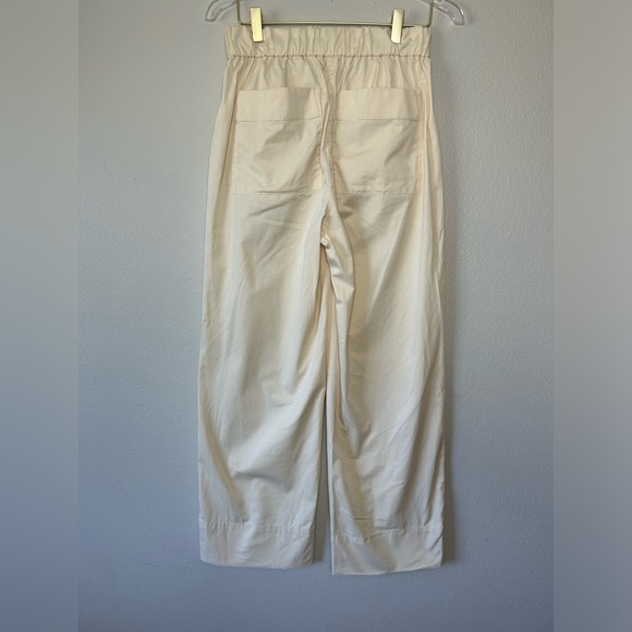 EVERLANE The Easy Pant Straight/Wide Leg Cream Color Organic Cotton Women medium - Picture 7 of 14
